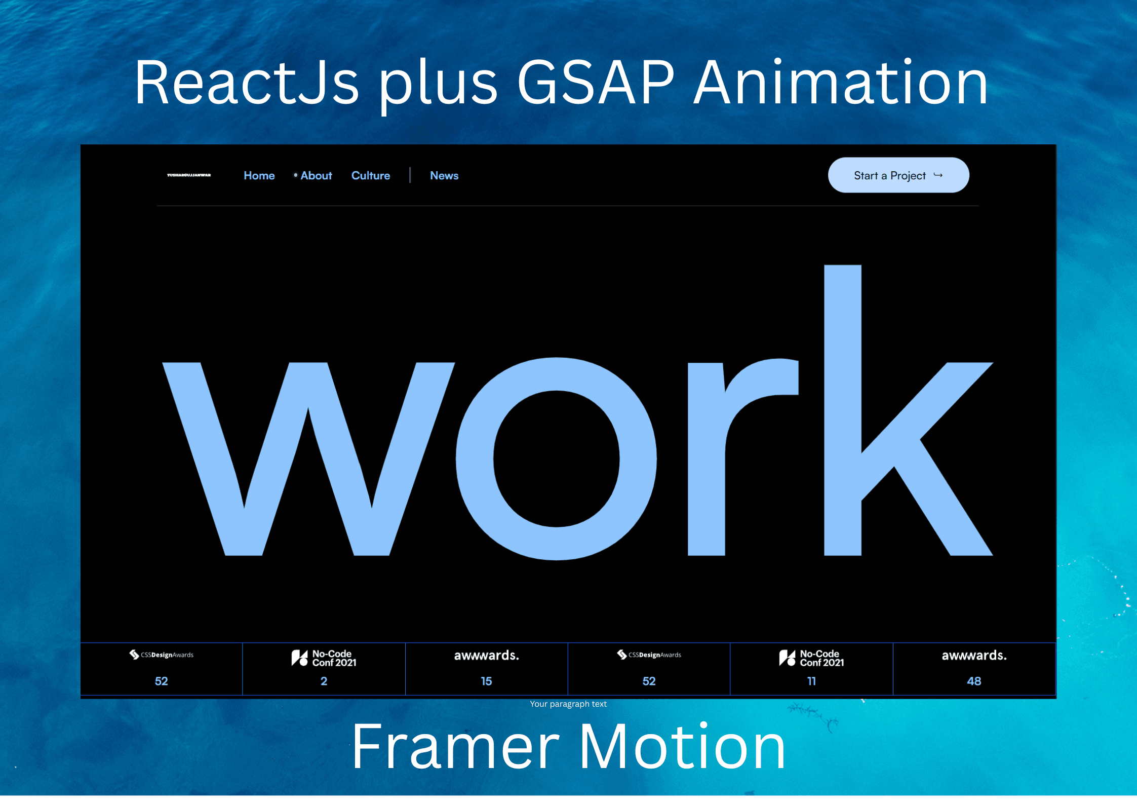 Animated Landing Page